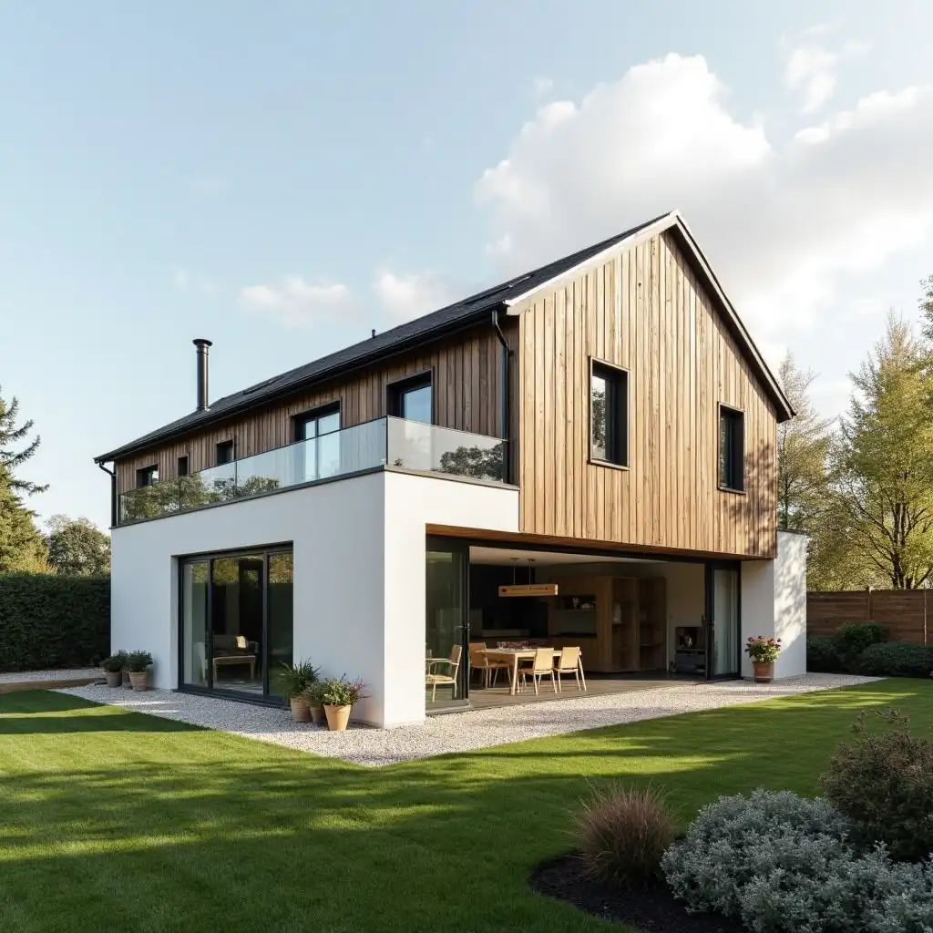 Contemporary cladding for a residential project